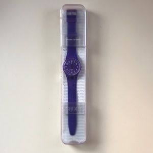 Purple swatch watch